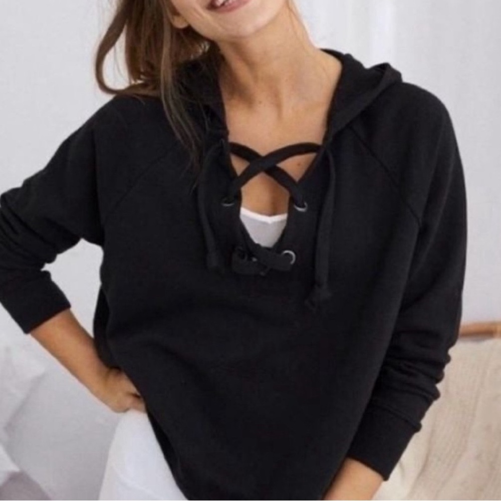 Aerie Lace Front Hoodie Oversized
Sweatshirt Size XXS